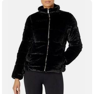 NWT Andrew Marc New York Performance Faux Fur Puffer Jacket